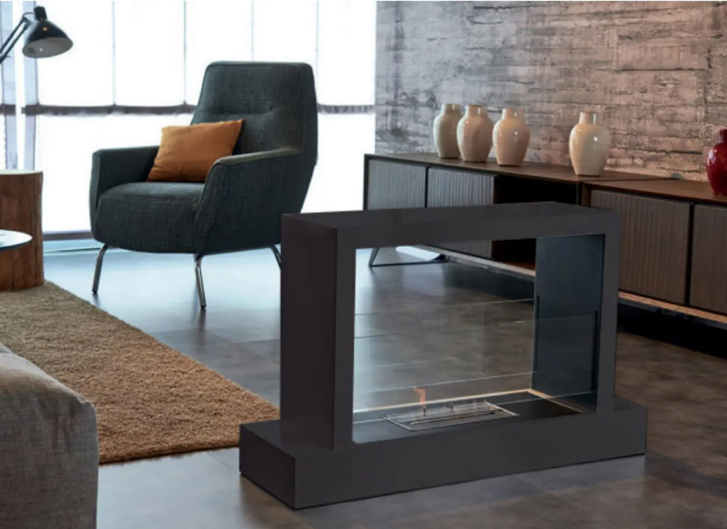 Биокамин Art Flame Roma (Black) - 2