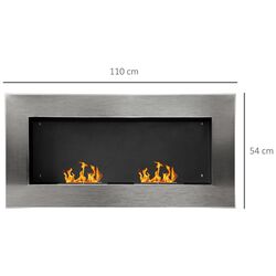 Биокамин Homcom 02-0758 (Inox) Thumb