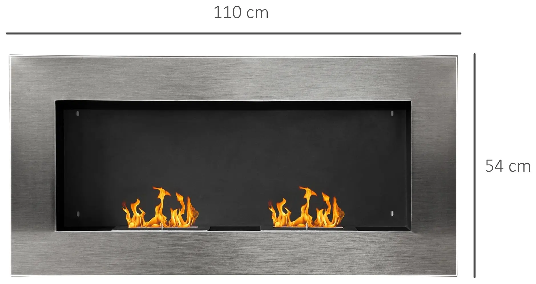 Биокамин Homcom 02-0758 (Inox)