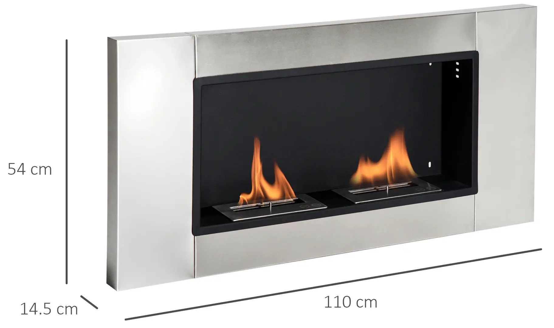 Биокамин Homcom 5417-1122 (Silver)