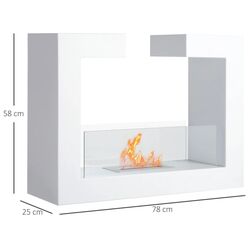 Биокамин Homcom 820-017 (White) Thumb