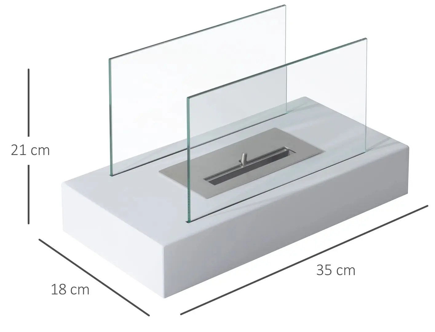 Биокамин Homcom 820-020WT (White)