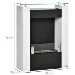 Биокамин Homcom 820-212 (White/Black) Thumb