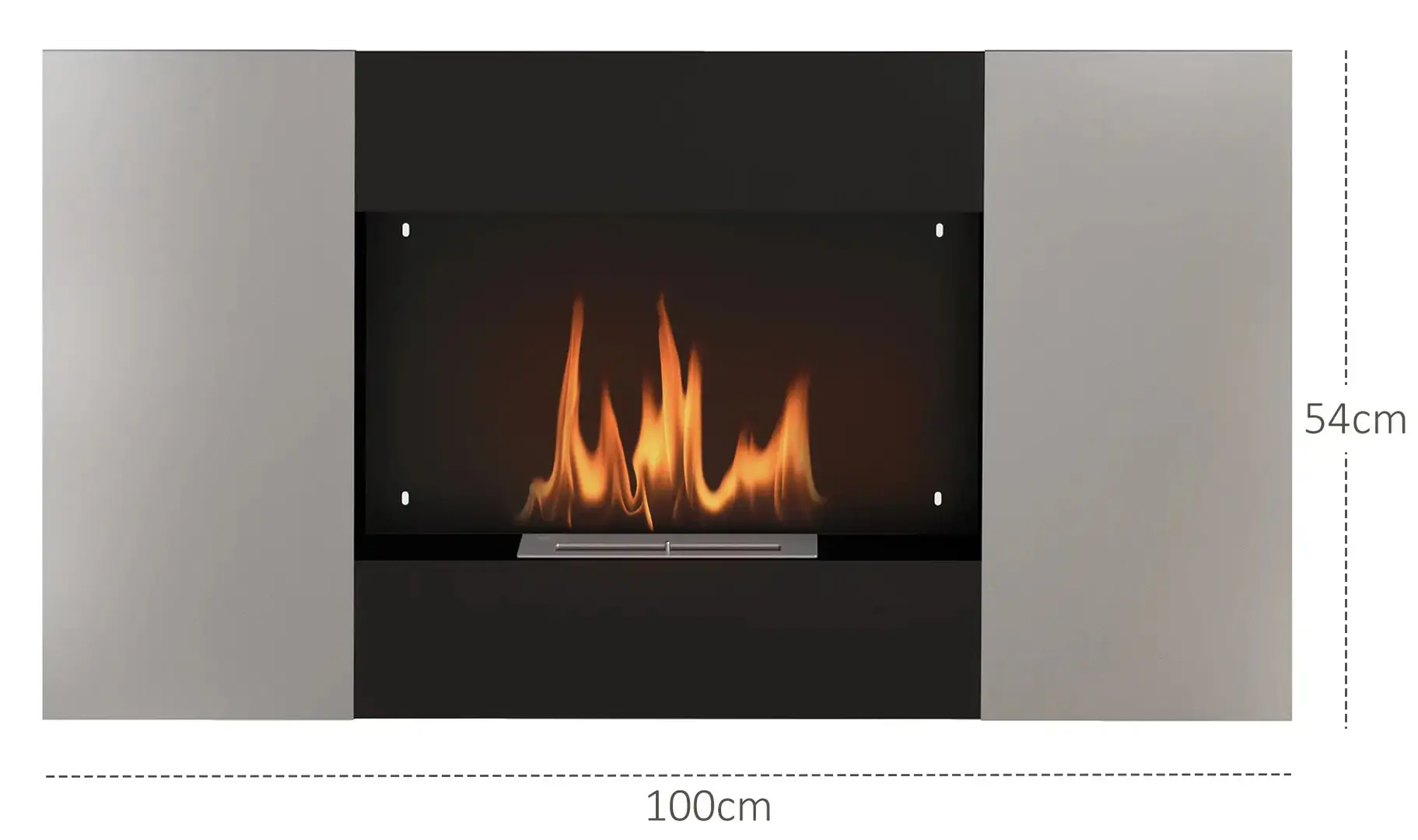 Биокамин Homcom 820-214WT (Silver/Black) - 6