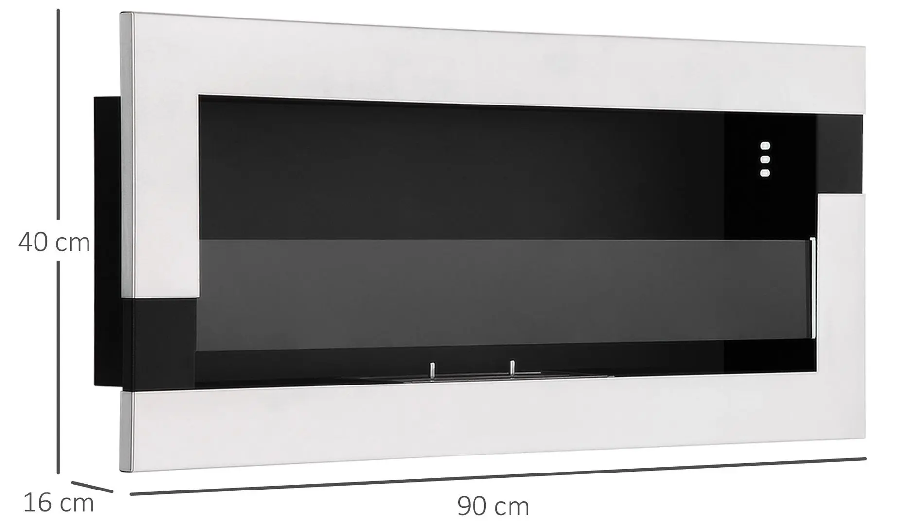 Биокамин Homcom 820-327V00SR (Silver)