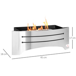 Биокамин Homcom 820-330V00SR (Silver) Thumb