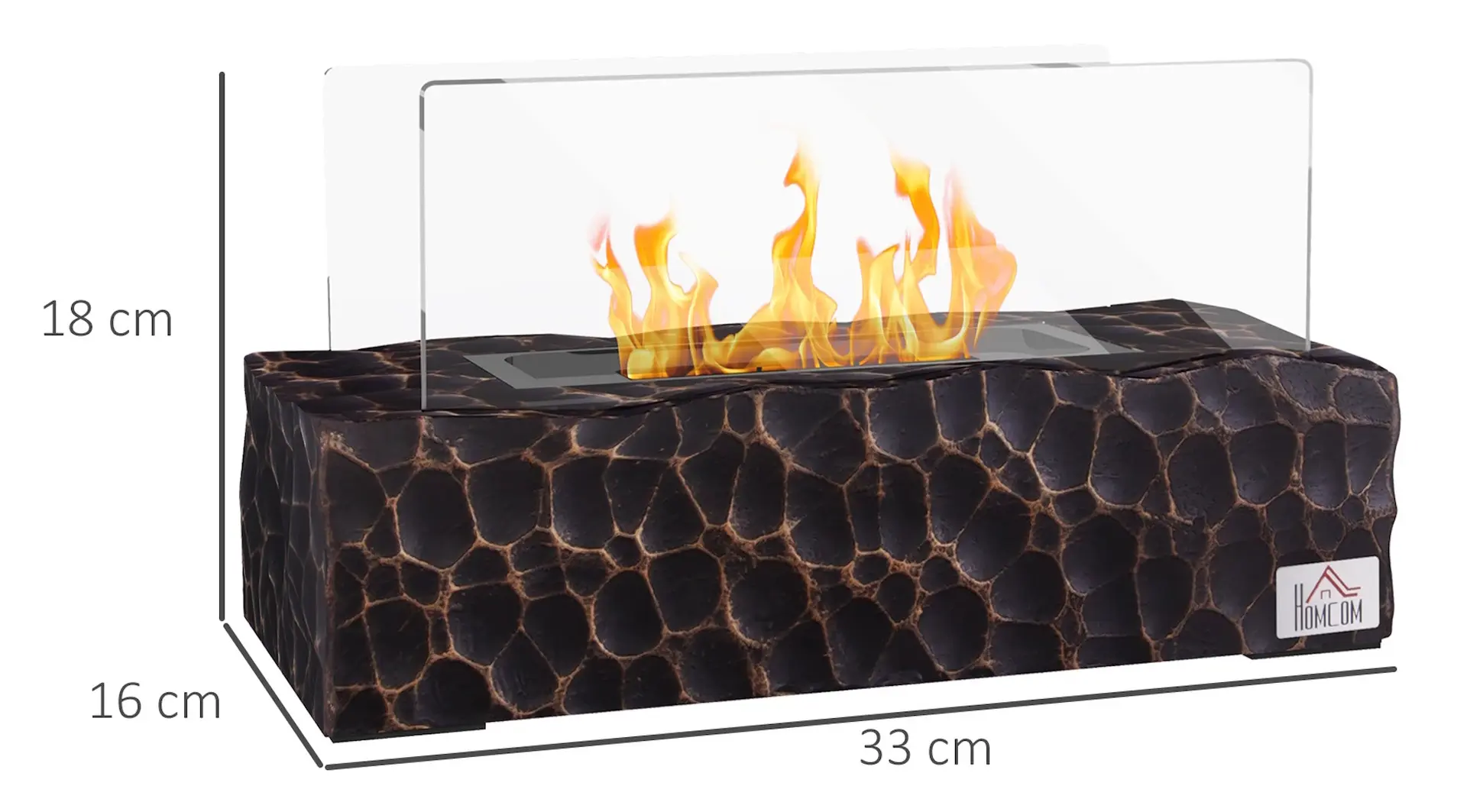 Биокамин Homcom 820-362V00BK (Black)