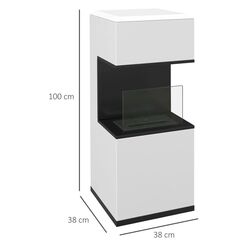 Биокамин Homcom 820-370V00WT (White) Thumb