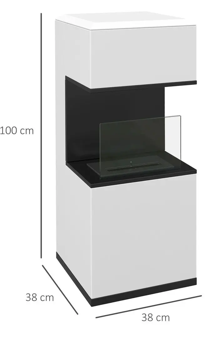 Биокамин Homcom 820-370V00WT (White)