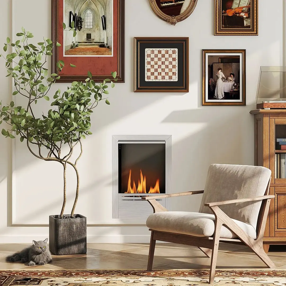 Биокамин Homcom 820-433V00SR (Silver)