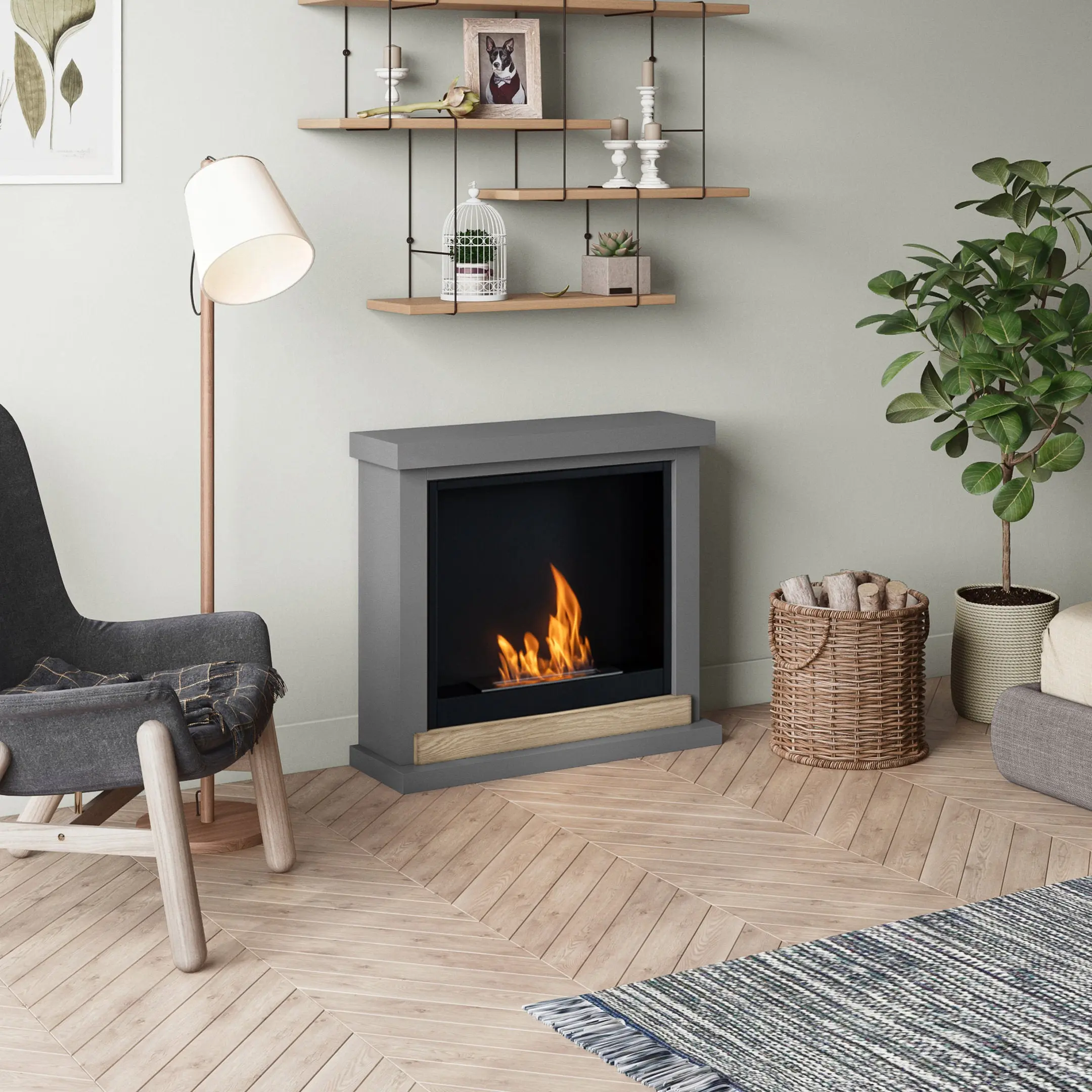 Биокамин Tagu Hagen FreeFlame (Solid Grey) - 3