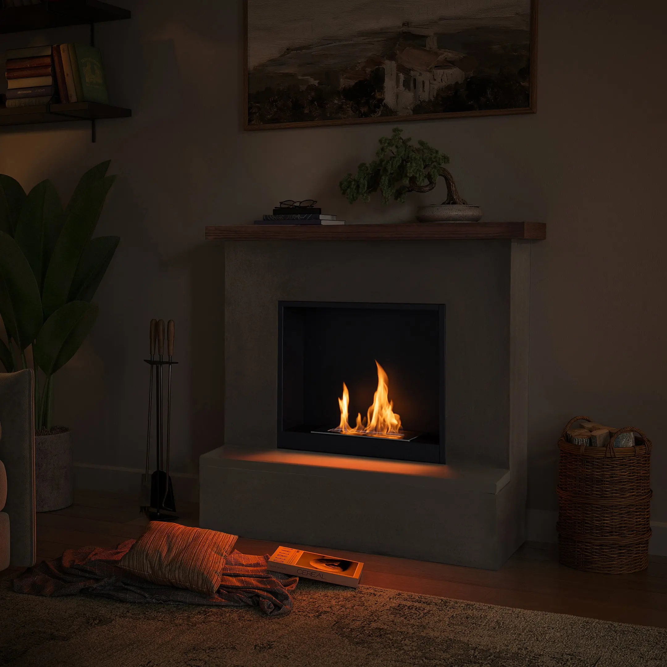 Биокамин Tagu Rolf FreeFlame (Concrete Grey) - 4