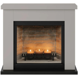 Semineu cu lumânări Tagu Frode ZenFlame (Light Beige)