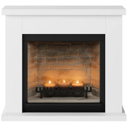 Semineu cu lumânări Tagu Frode ZenFlame (Pure White)