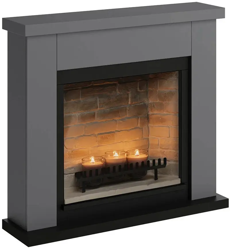 Semineu cu lumânări Tagu Frode ZenFlame (Solid Grey) - 2