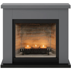 Semineu cu lumânări Tagu Frode ZenFlame (Solid Grey)