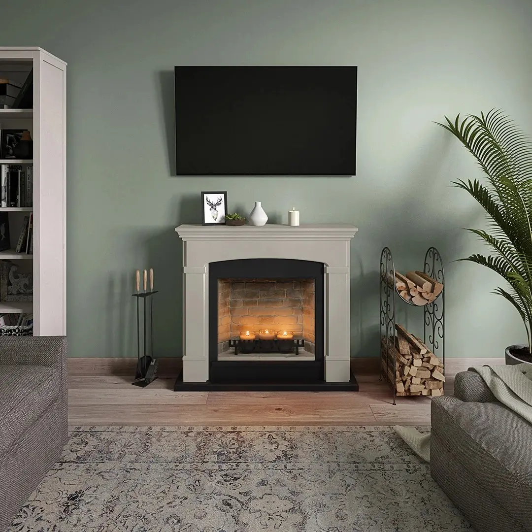 Semineu cu lumânări Tagu Helmi ZenFlame (Light Beige) - 4