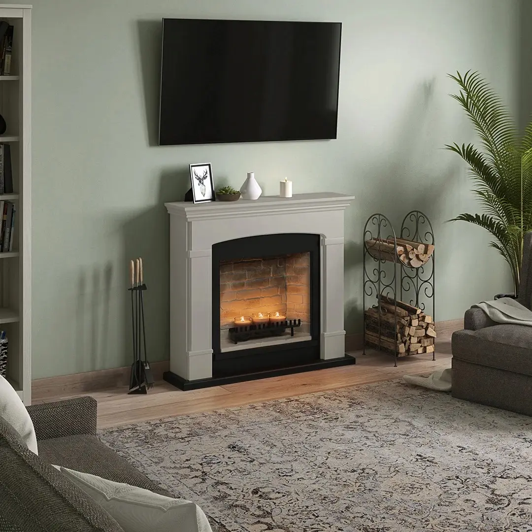 Semineu cu lumânări Tagu Helmi ZenFlame (Light Beige) - 5