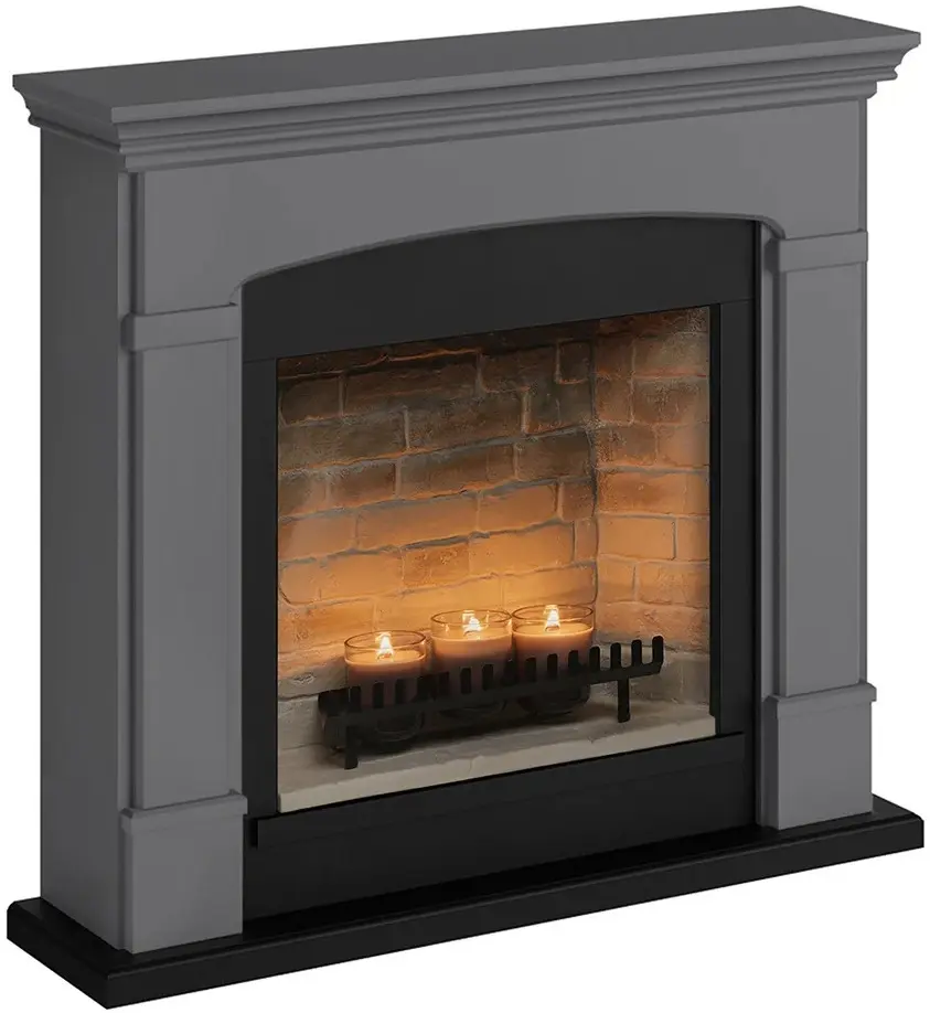 Semineu cu lumânări Tagu Helmi ZenFlame (Solid Grey) - 2