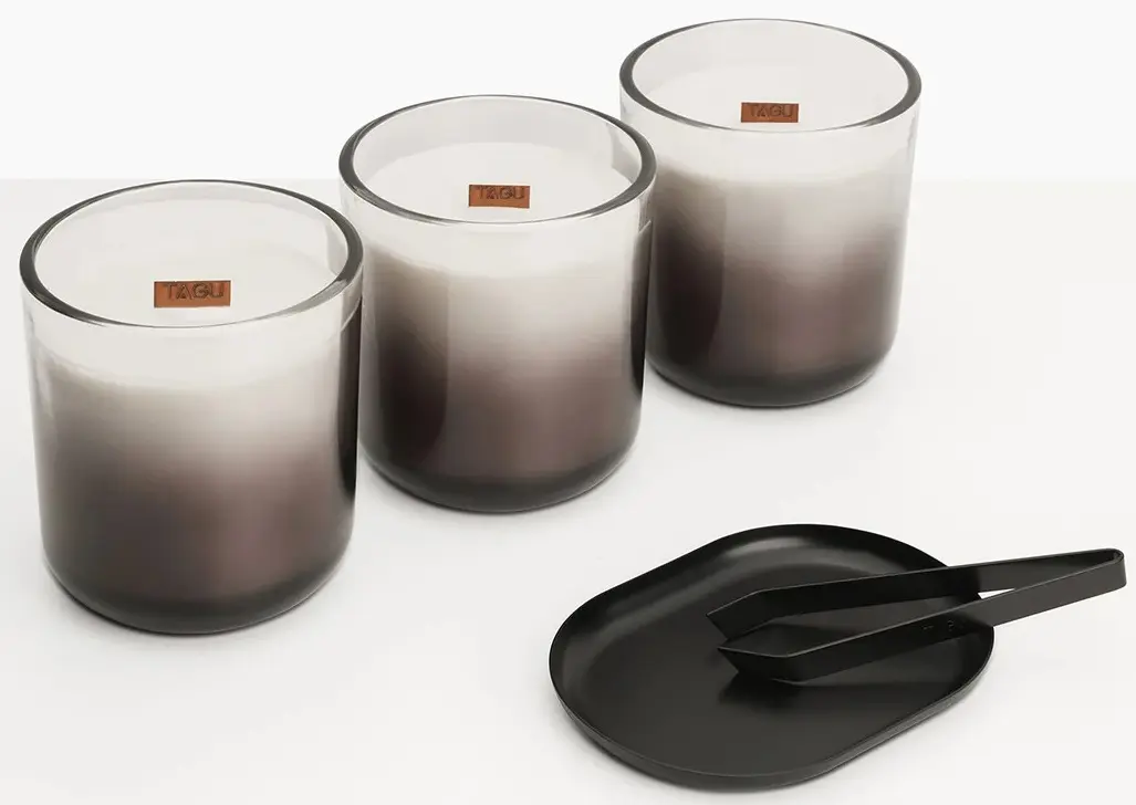 Semineu cu lumânări Tagu Helmi ZenFlame (Solid Grey) - 3