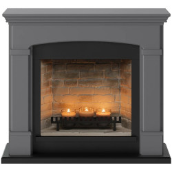 Semineu cu lumânări Tagu Helmi ZenFlame (Solid Grey)