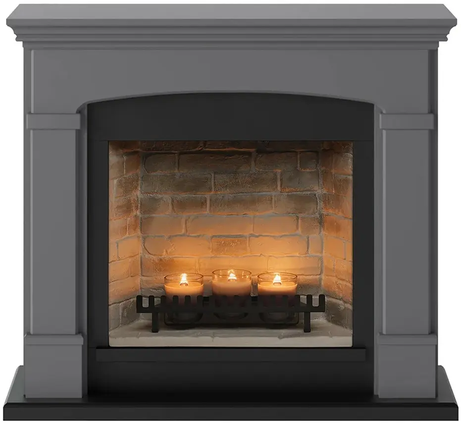 Semineu cu lumânări Tagu Helmi ZenFlame (Solid Grey)