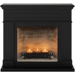 Semineu cu lumânări Tagu Larsen ZenFlame (Deep Black)