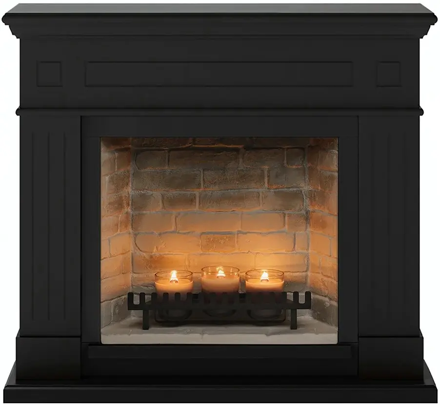 Semineu cu lumânări Tagu Larsen ZenFlame (Deep Black)