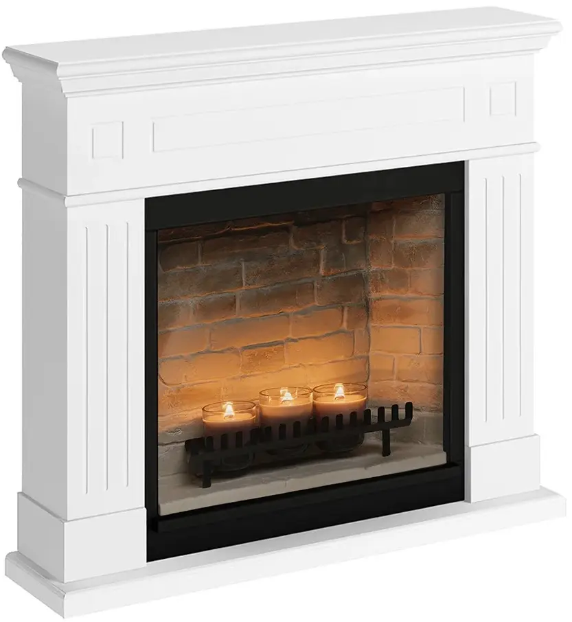 Semineu cu lumânări Tagu Larsen ZenFlame (Pure White) - 2