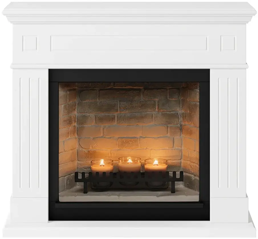 Semineu cu lumânări Tagu Larsen ZenFlame (Pure White)
