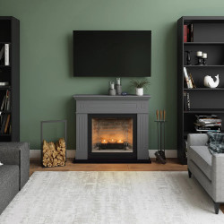 Semineu cu lumânări Tagu Larsen ZenFlame (Solid Grey) Thumb