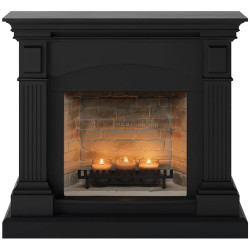 Semineu cu lumânări Tagu Magna ZenFlame (Deep Black)