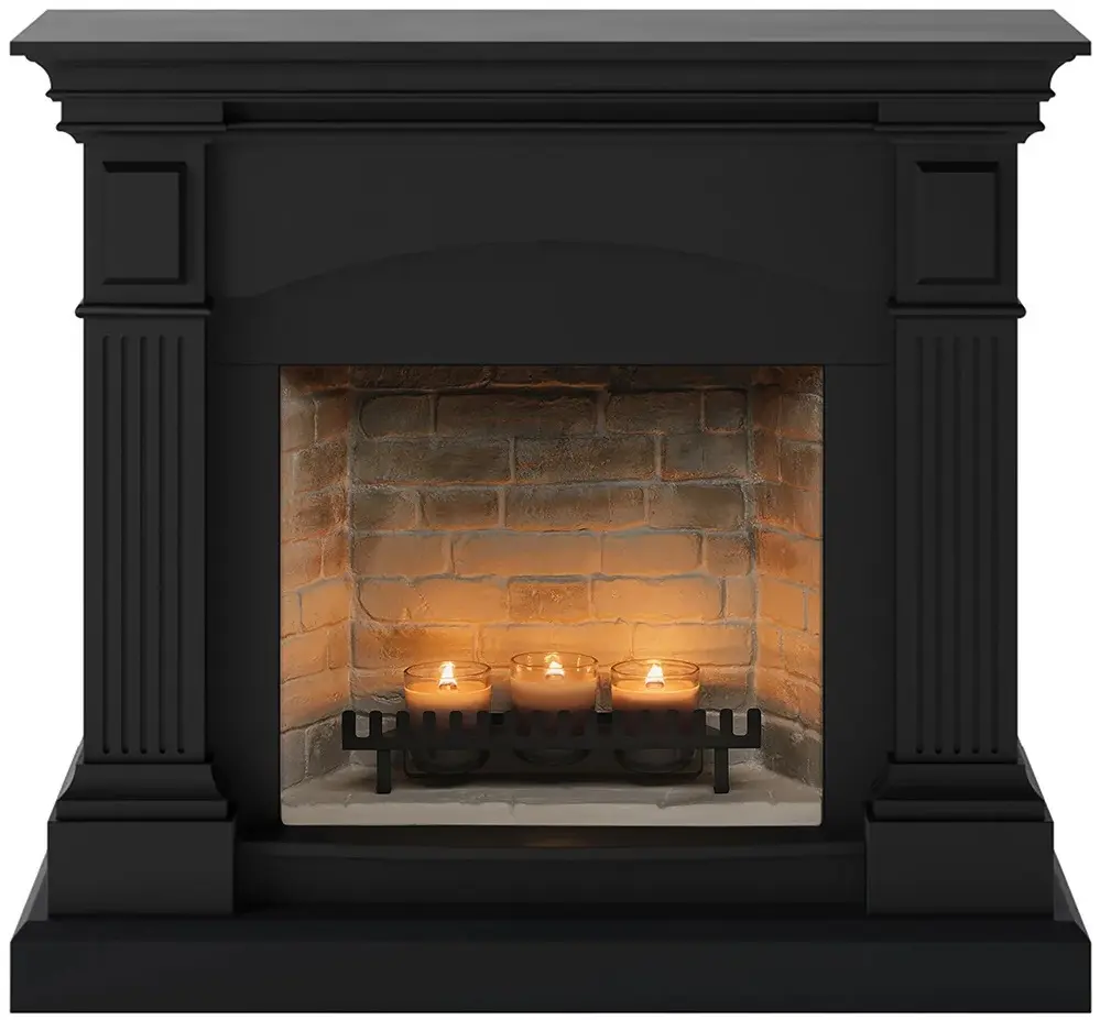 Semineu cu lumânări Tagu Magna ZenFlame (Deep Black)