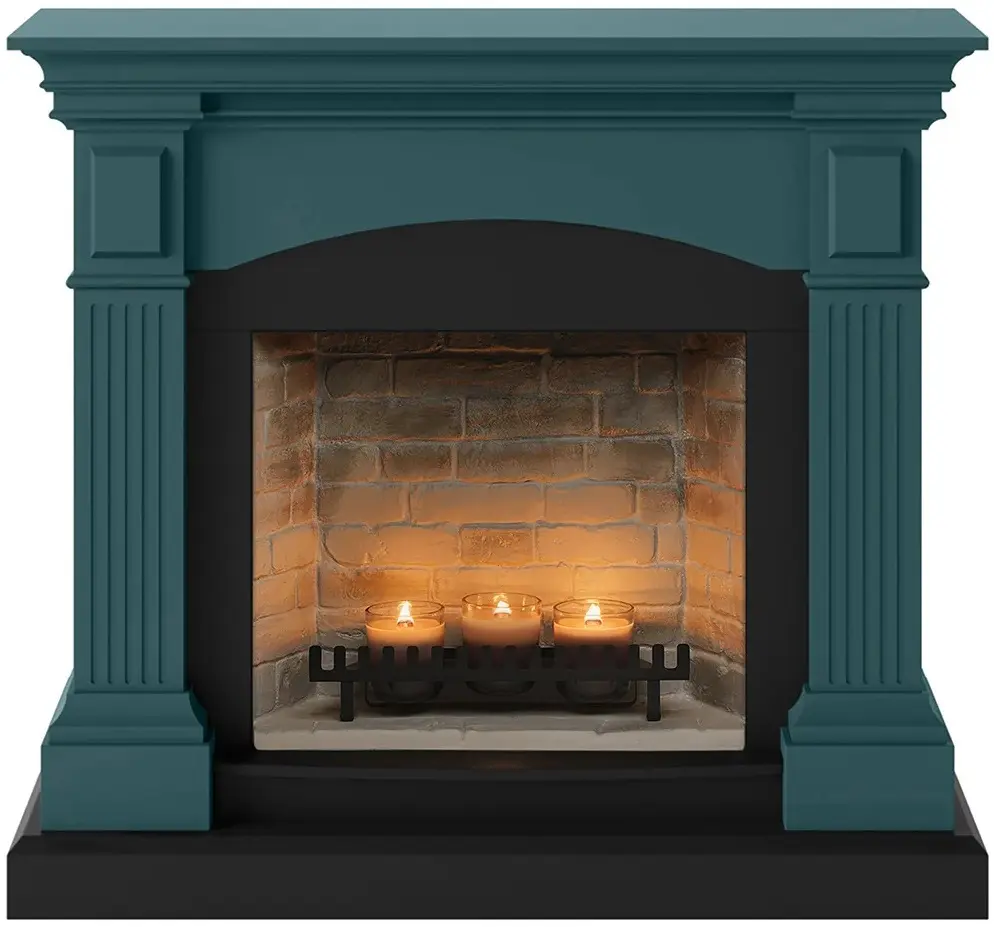 Камин со свечами Tagu Magna ZenFlame (Soft Turquoise)