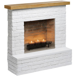 Semineu cu lumânări Tagu Rolf ZenFlame (Brick White) Thumb