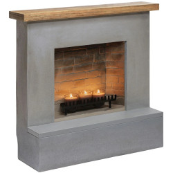 Semineu cu lumânări Tagu Rolf ZenFlame (Concrete Grey) Thumb