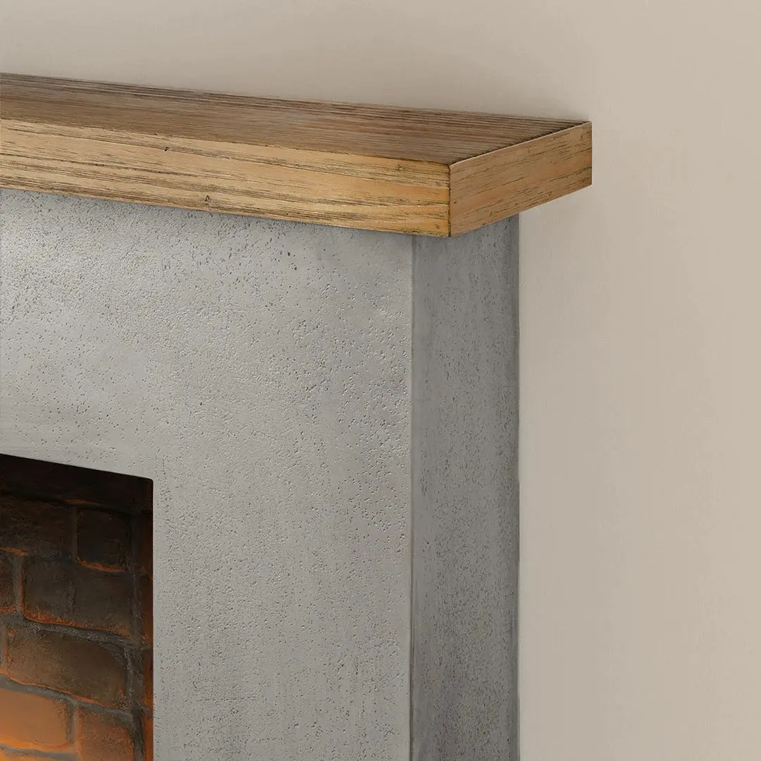 Semineu cu lumânări Tagu Rolf ZenFlame (Concrete Grey) - 7