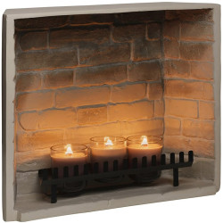 Semineu cu lumânări Tagu ZenFlame (Grey) Thumb