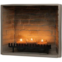 Semineu cu lumânări Tagu ZenFlame (Grey) Thumb