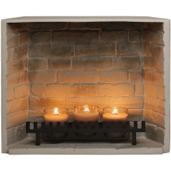 Semineu cu lumânări Tagu ZenFlame (Grey)