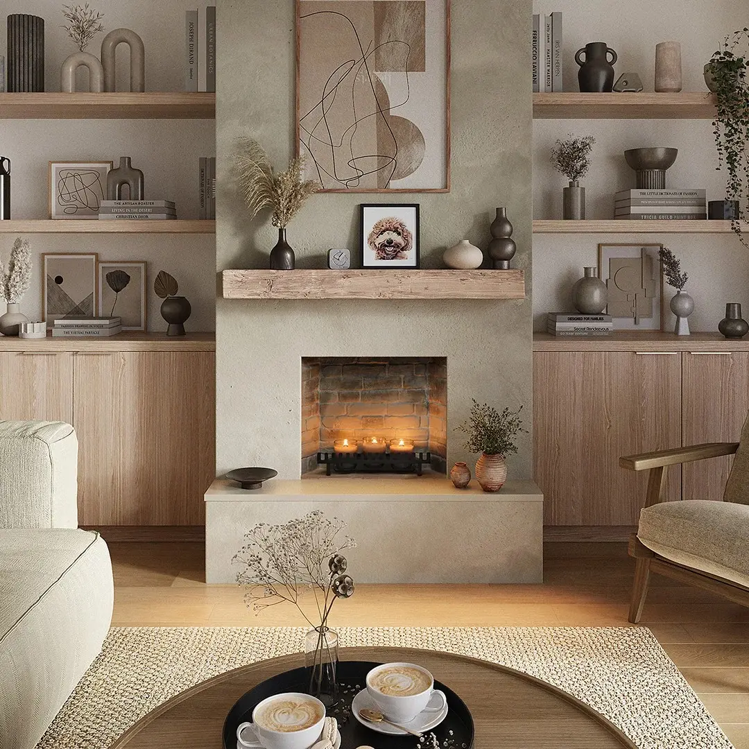 Semineu cu lumânări Tagu ZenFlame (Grey) - 7