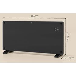 Convector electric Homcom 820-421V92BK (Black) Thumb