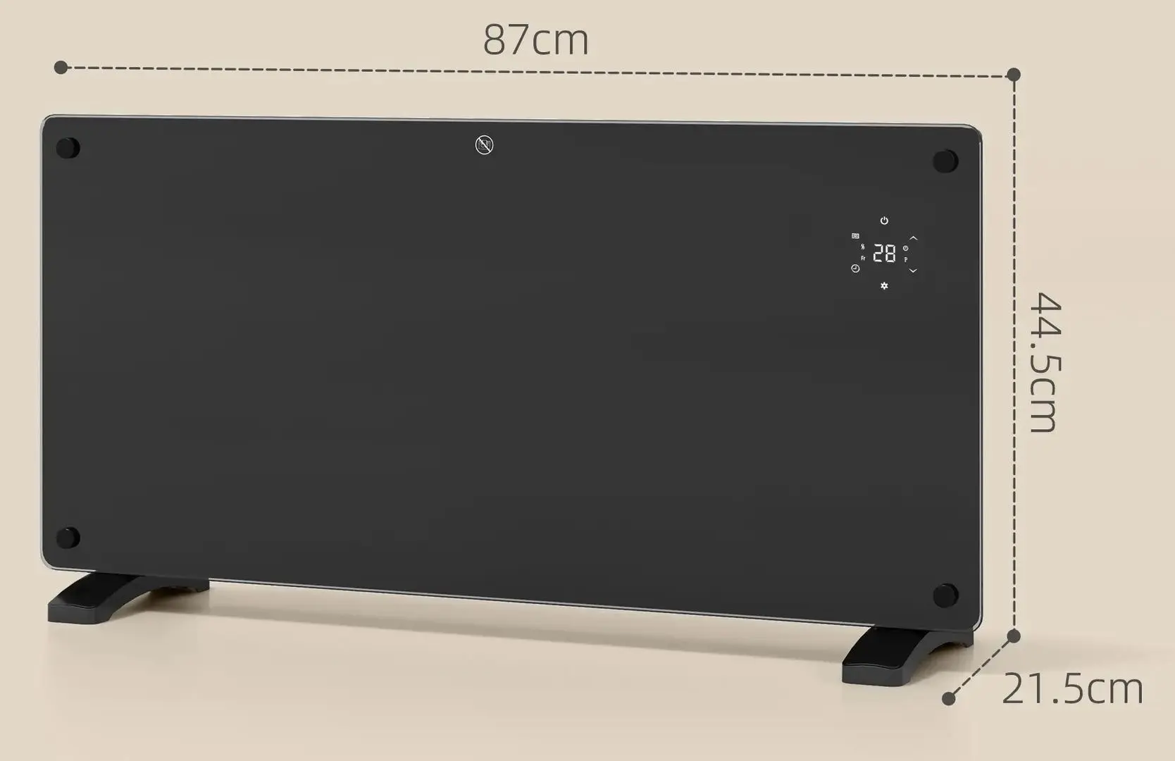 Convector electric Homcom 820-421V92BK (Black)