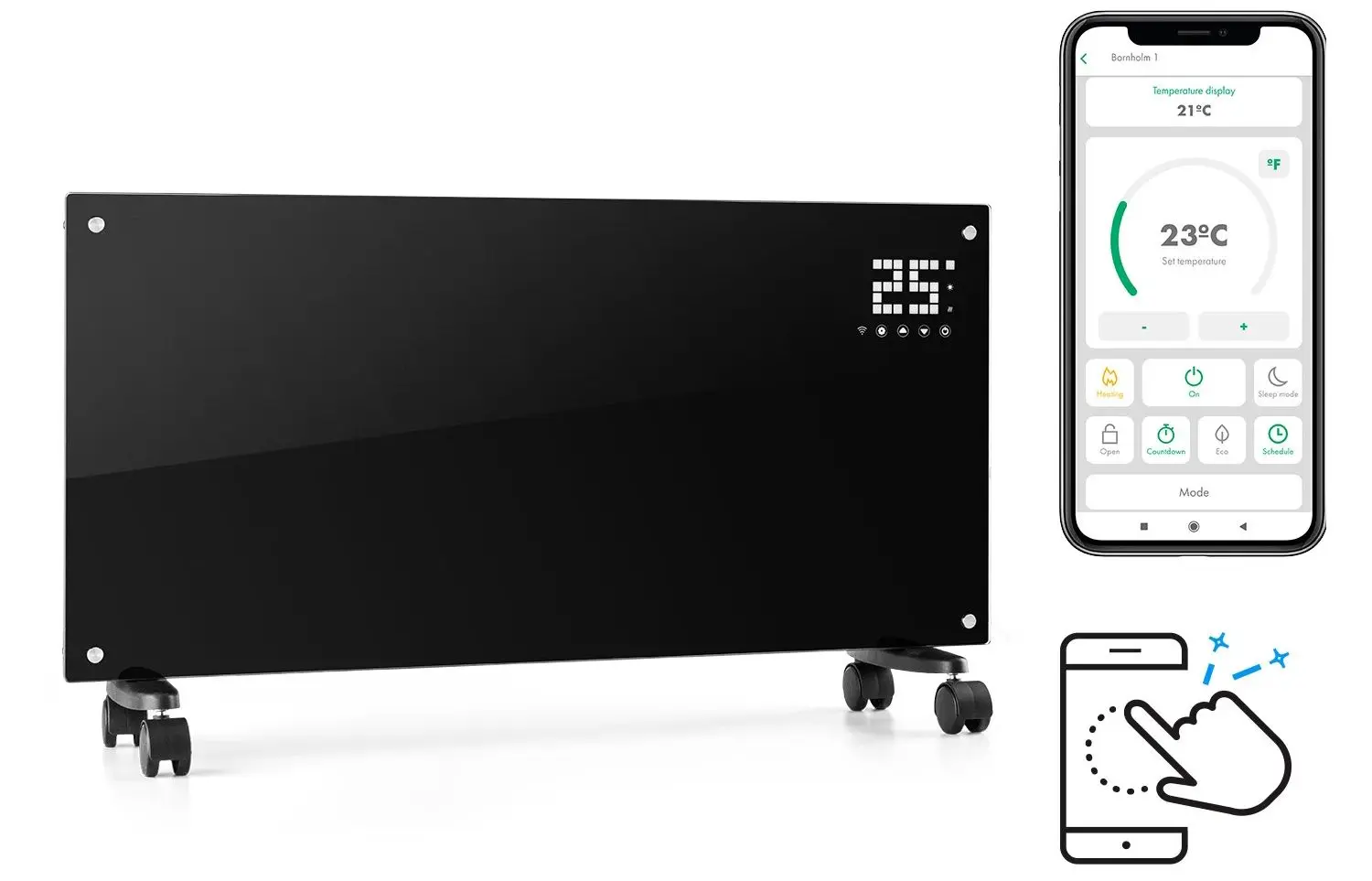 Convector electric Klarstein Bornholm Smart (Black)