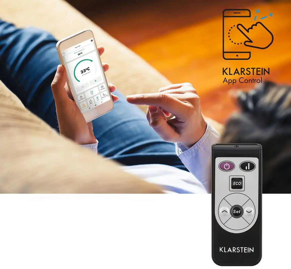 Convector Klarstein Bornholm Single Smart (Black)