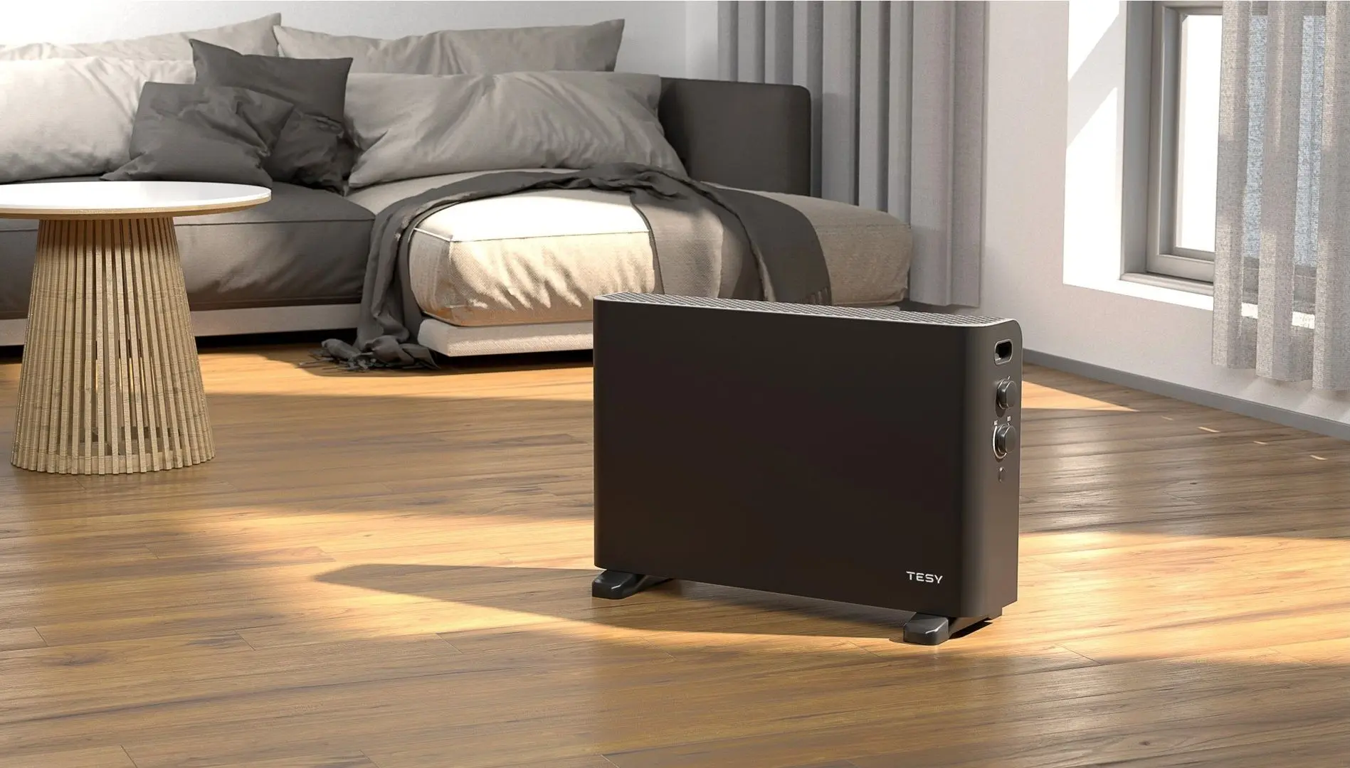 Convector electric Tesy CN 207 ZF B (Black)