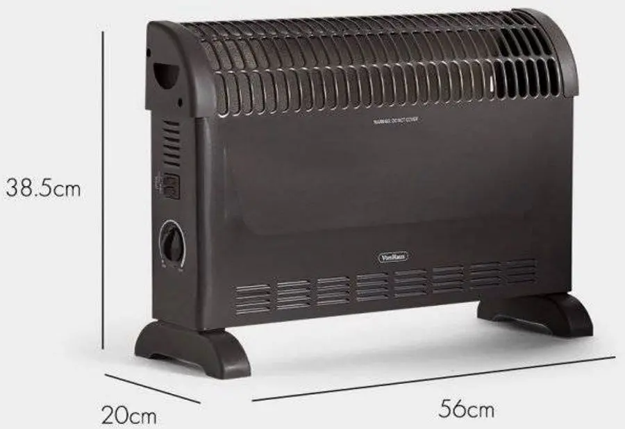 Convector electric VonHaus 2500292 2000W (Black)