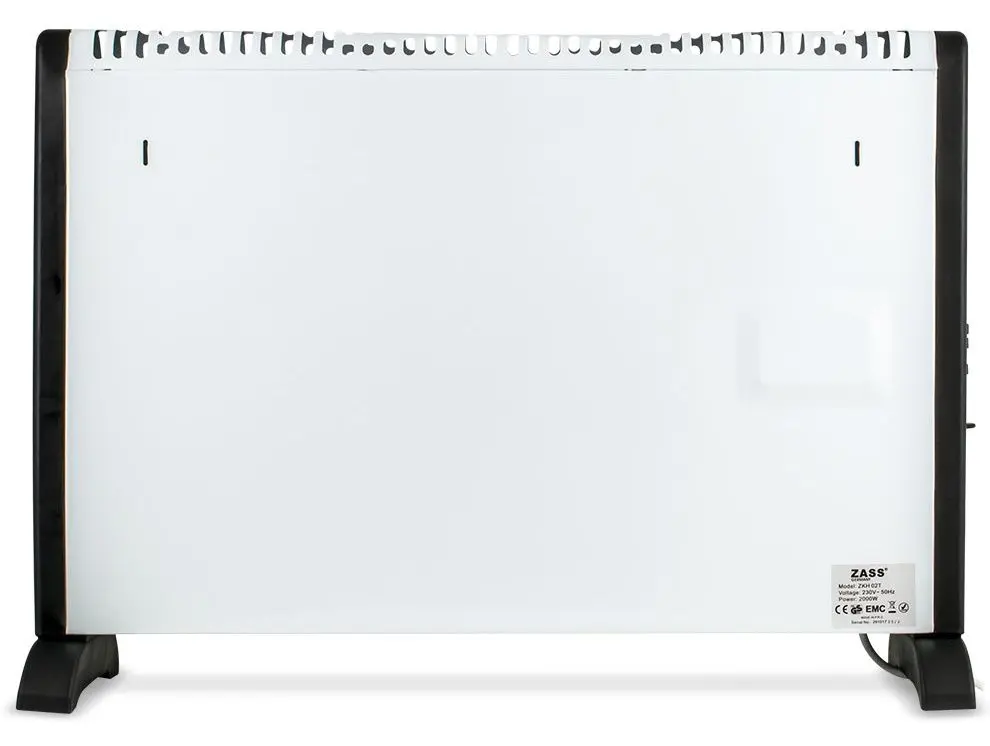 Convector electric Zass ZKH 02 T (White/Black)