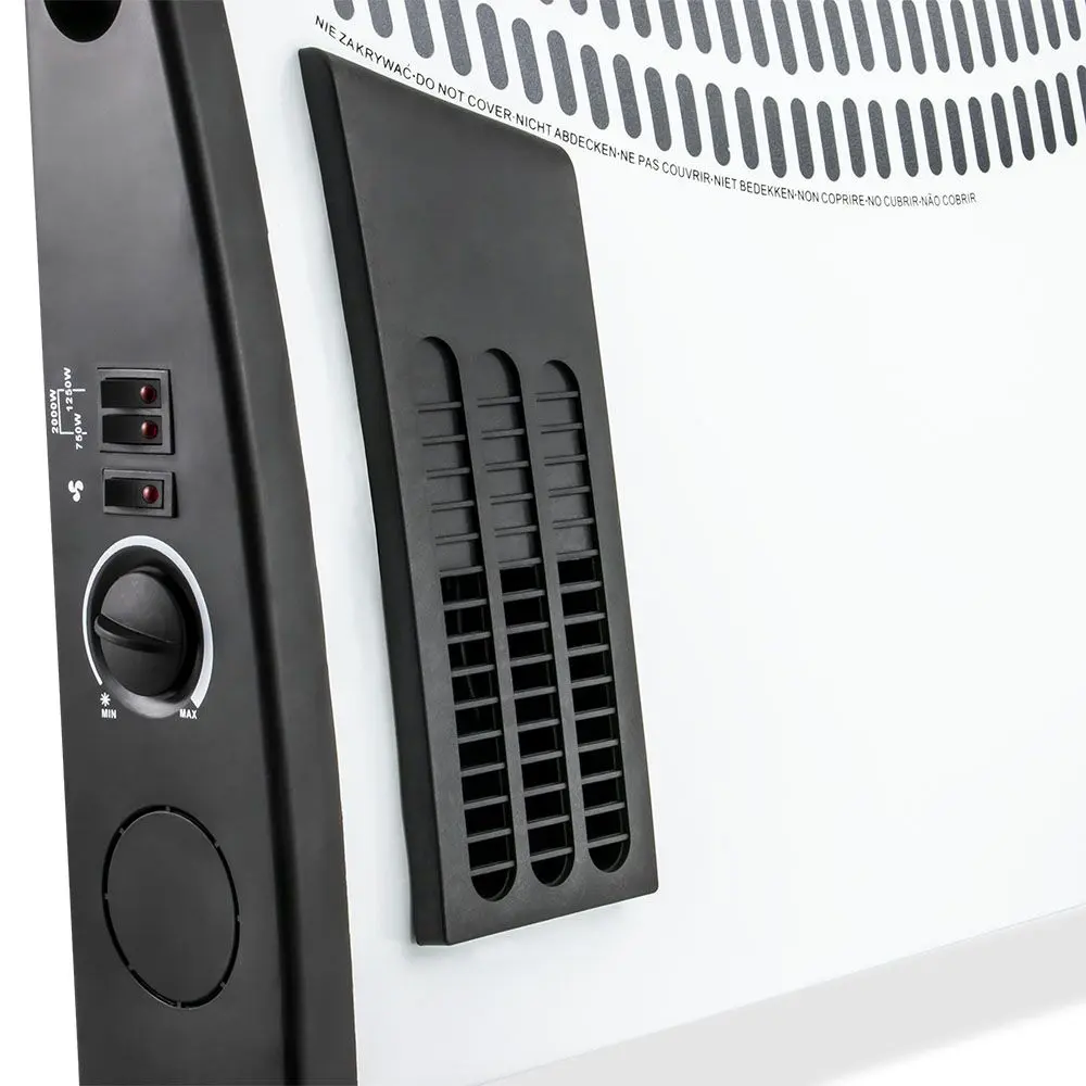 Convector electric Zass ZKH 02 T (White/Black)