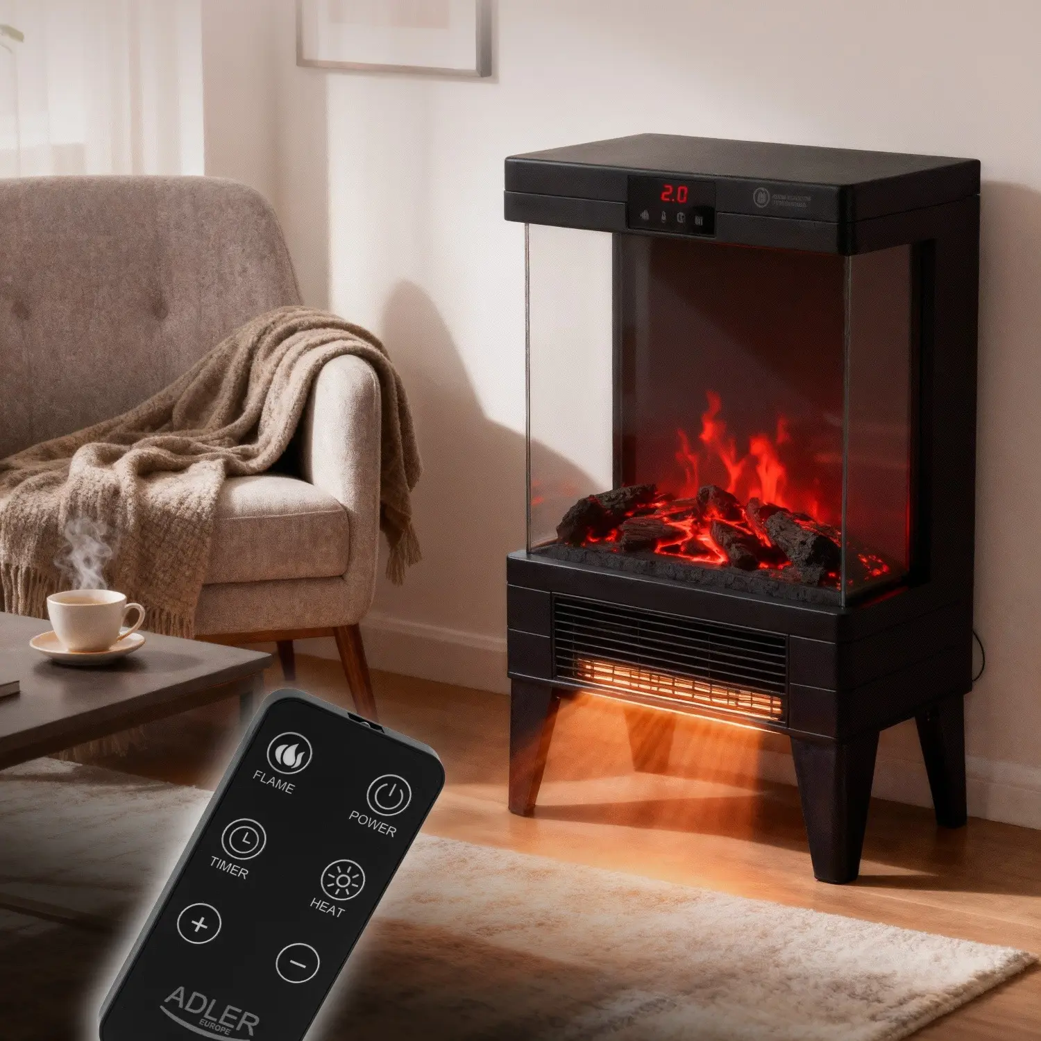 Focar electric Adler AD 7755 (Black) - 11